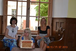 Nometnes radošās skolotājas: no kreisās Agnese Meškane, Inga Blūmentāle un Evija Puriņa. Nometnes radošās skolotājas: no kreisās Agnese Meškane, Inga Blūmentāle un Evija Puriņa.